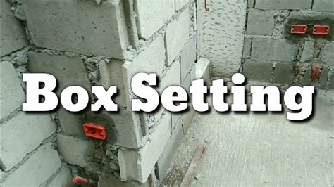 how to install electrical box to cinder block|electrical box installation.